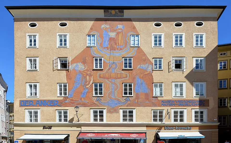 Wohn- und Geschäftshaus, Gerichtshaus oder Stadt-Trinkstube in Salzburg