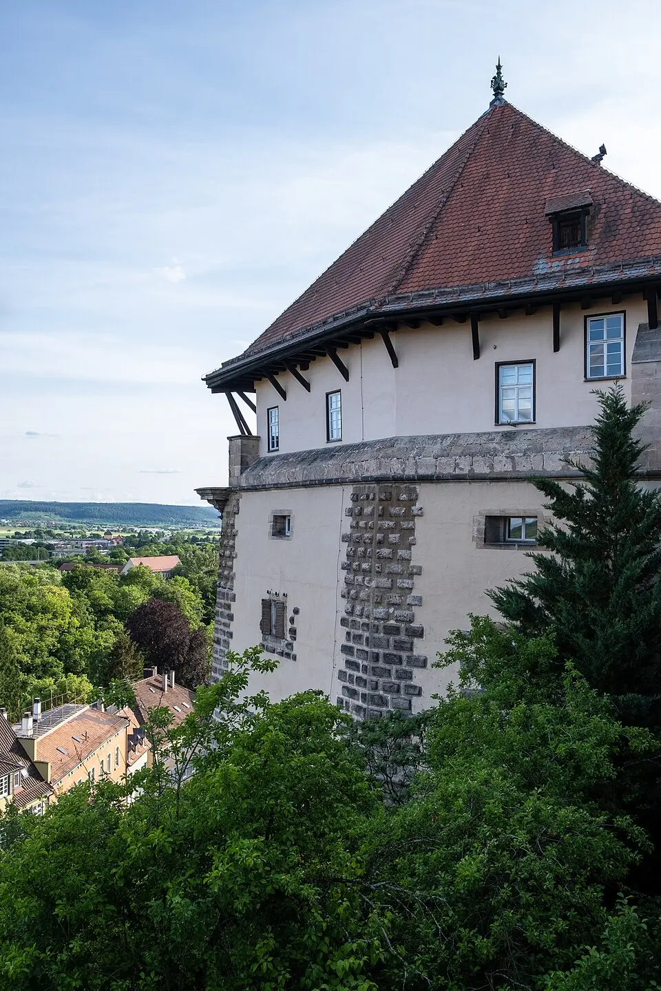 Bild: Dktue · CC0 Fünfeckturm (Schloss Hohentübingen)