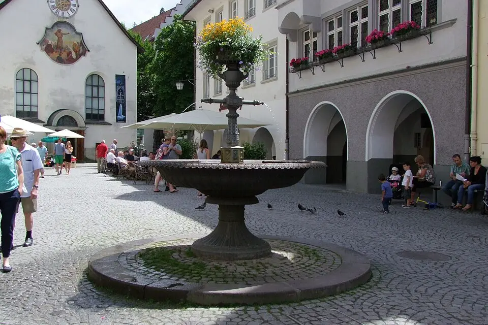 Feldkirch Marktplatz Brunnen
