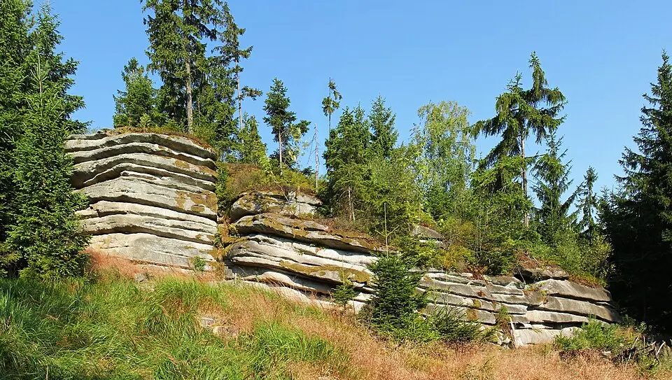 Felsformation in Heinrichs