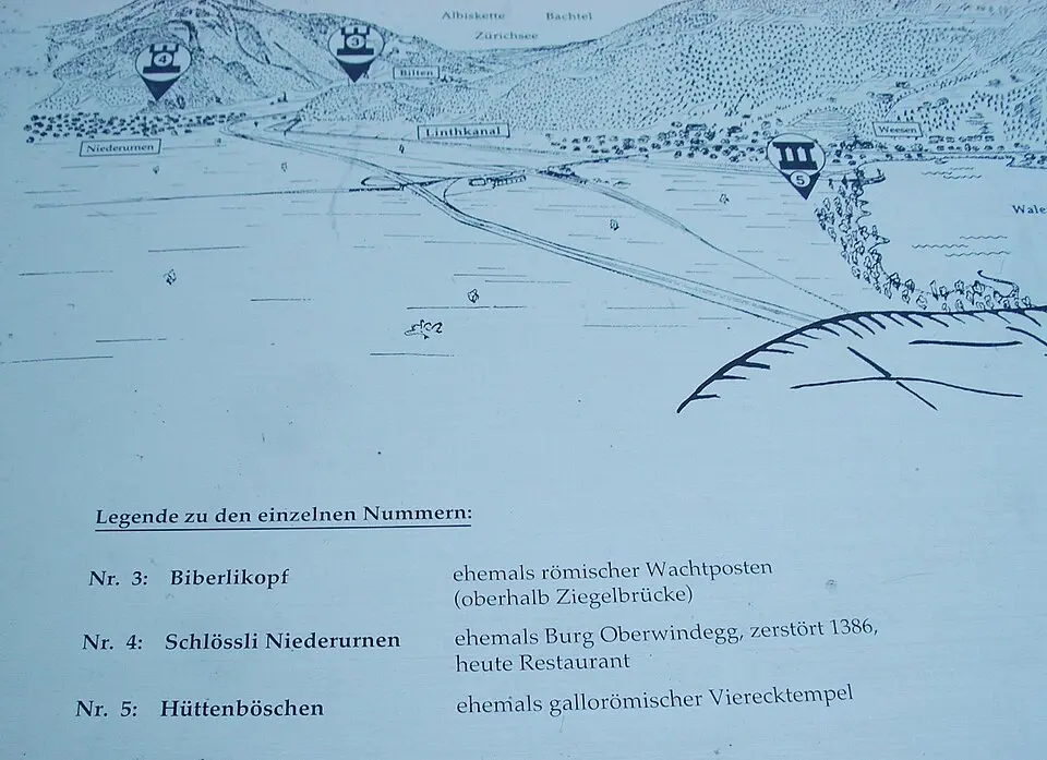Hüttenböschen, gallorömischer Vierecktempel
